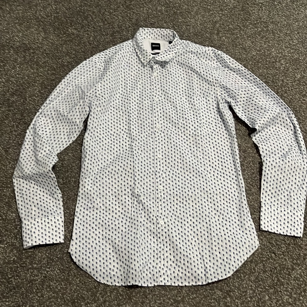 ❗️FINAL❗️ BOSS Hugo Boss Magneton Slim Fit Print Shirt S